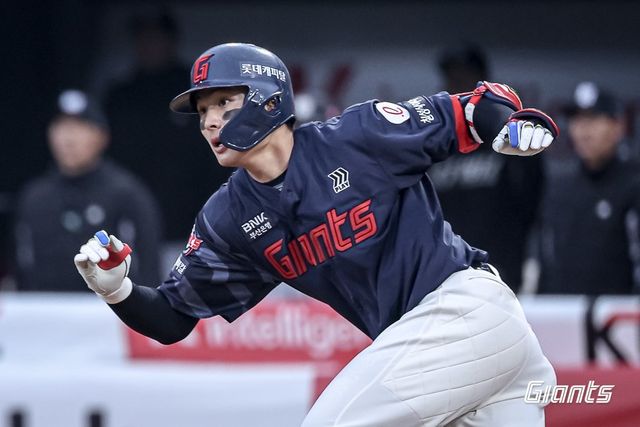 롯데 자이언츠 윤동희가 5일 인천 SSG전에서 7호 홈런을 터트렸다. 사진제공ㅣ롯데 자이언츠