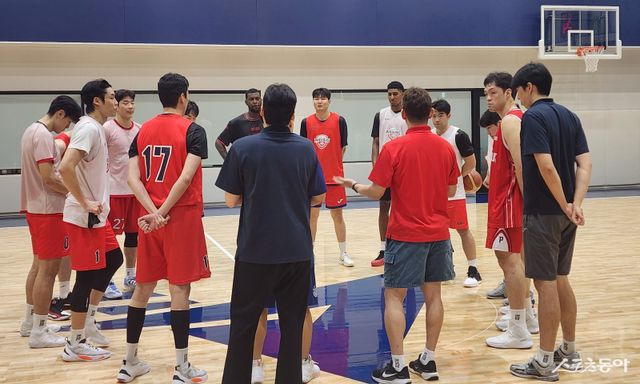 현대모비스 일본 전지훈련 사진. 양동근 신임 감독의 디테일이 팀에 스며들고 있다. 나가사키(일본)｜박정현 기자