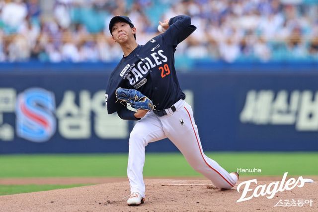 한화 황준서가 7일 대구 삼성전에서 3이닝 2실점을 기록했다. 역투하는 황준서. 사진제공｜한화 이글스