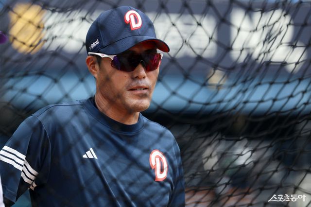 조성환 두산 감독대행은 선발 라인업으로 말한다. 사진제공｜두산 베어스