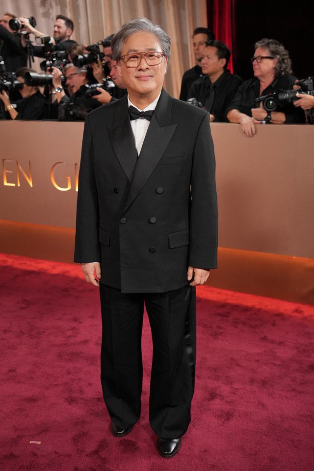 Park Chan-wook arrives at the 83rd Golden Globes on Sunday, Jan. 11, 2026, at the Beverly Hilton in Beverly Hills, Calif. (Photo by Jordan Strauss/Invision/AP)