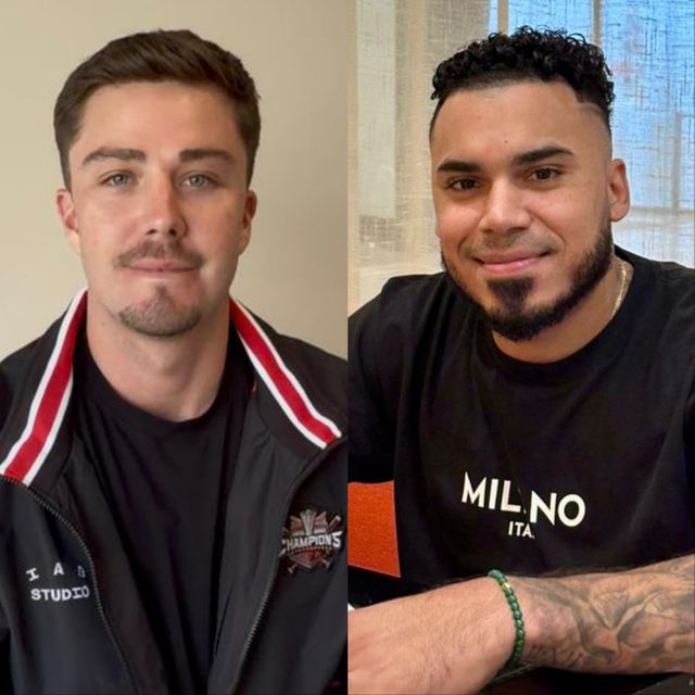 2026시즌 KIA의 새 외국인 타자 제러드 데일(왼쪽)과 해럴드 카스트로. 둘은 콘택트 능력이 뛰어나 불확실성을 최소화할 것으로 많은 기대를 받고 있다. 사진제공｜KIA 타이거즈