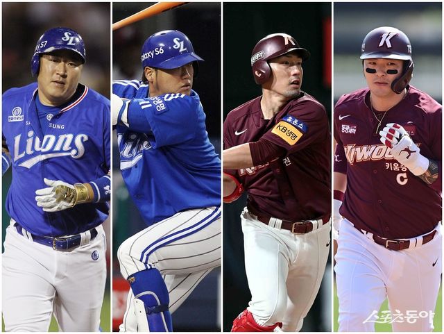 삼성 최형우와 박석민 코치, 키움 서건창과 박병호 코치가 친정팀으로 복귀했다. 스포츠동아DB·삼성 라이온즈 제공