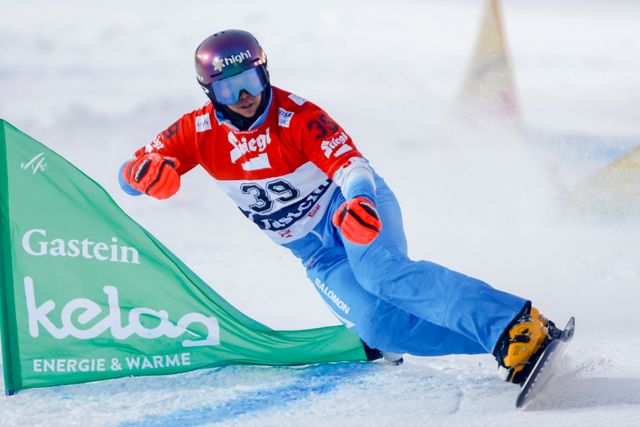 (사진출처 국제스키연맹 fissowboardracing) 알파인스노보드 김상겸 선수