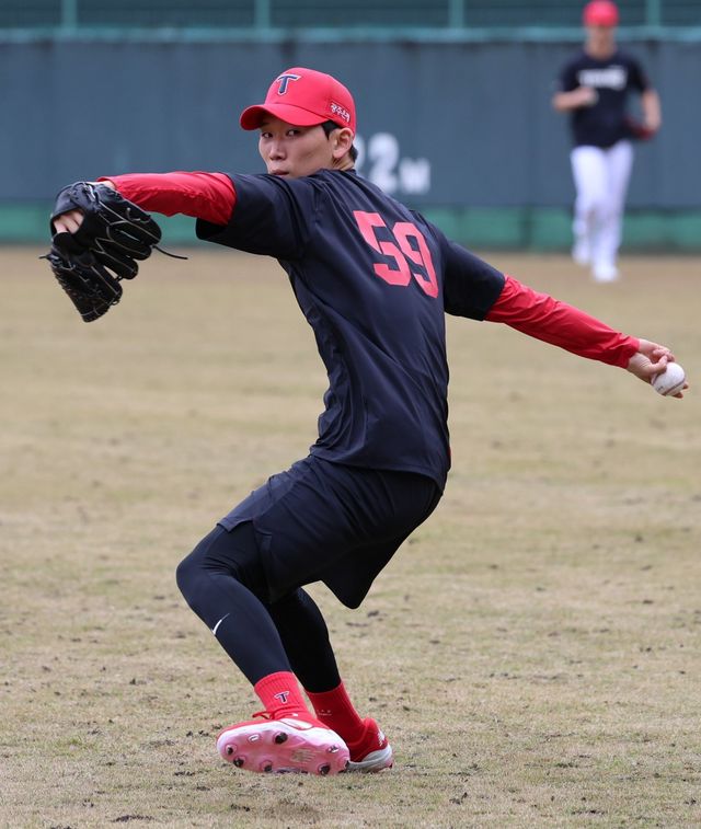한화는 29일 김범수의 FA 보상선수로 양수호(사진)를 지명했다. 그는 150㎞가 넘는 빠른 공을 던지는 투수로 많은 기대를 받고 있다. 사진제공｜KIA 타이거즈