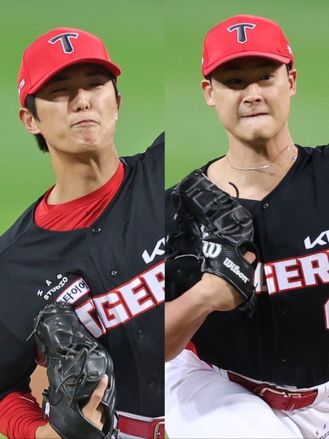 KIA 이의리(왼쪽)와 곽도규는 자신 있는 투구로 삼성의 좌타자들을 잘 막아내야 한다. 사진제공｜KIA 타이거즈