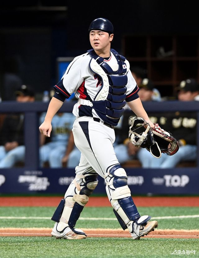 NC 김형준(사진)은 최재훈의 대체 선수로 2026 WBC에 출전할 전망이다. 스포츠동아DB