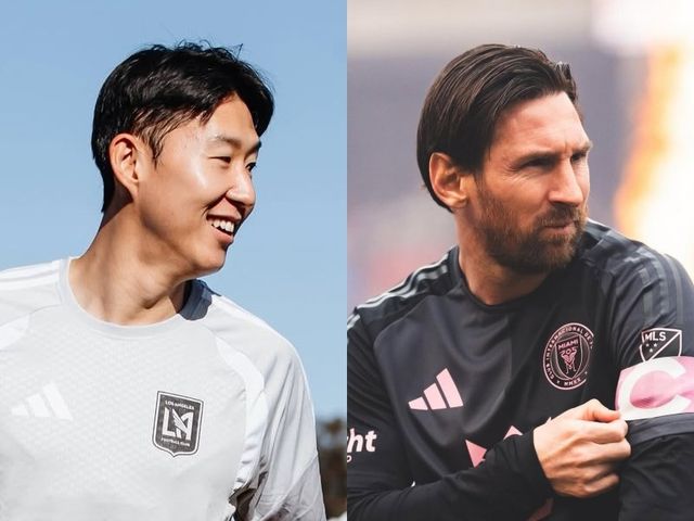 LAFC 손흥민(왼쪽)과 인터 마이애미 리오넬 메시의 맞대결이 불투명해졌다. 메시의 햄스트링 부상 때문이다. 사진제공｜LAFC·인터 마이애미 인스타그램