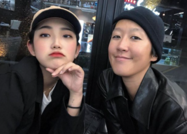 최준희(왼쪽)와 홍진경.