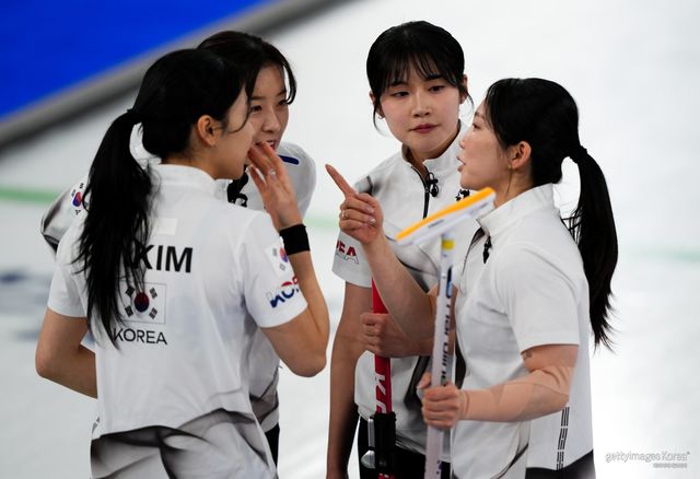 한국 여자 컬링 대표팀. 사진=게티이미지코리아
