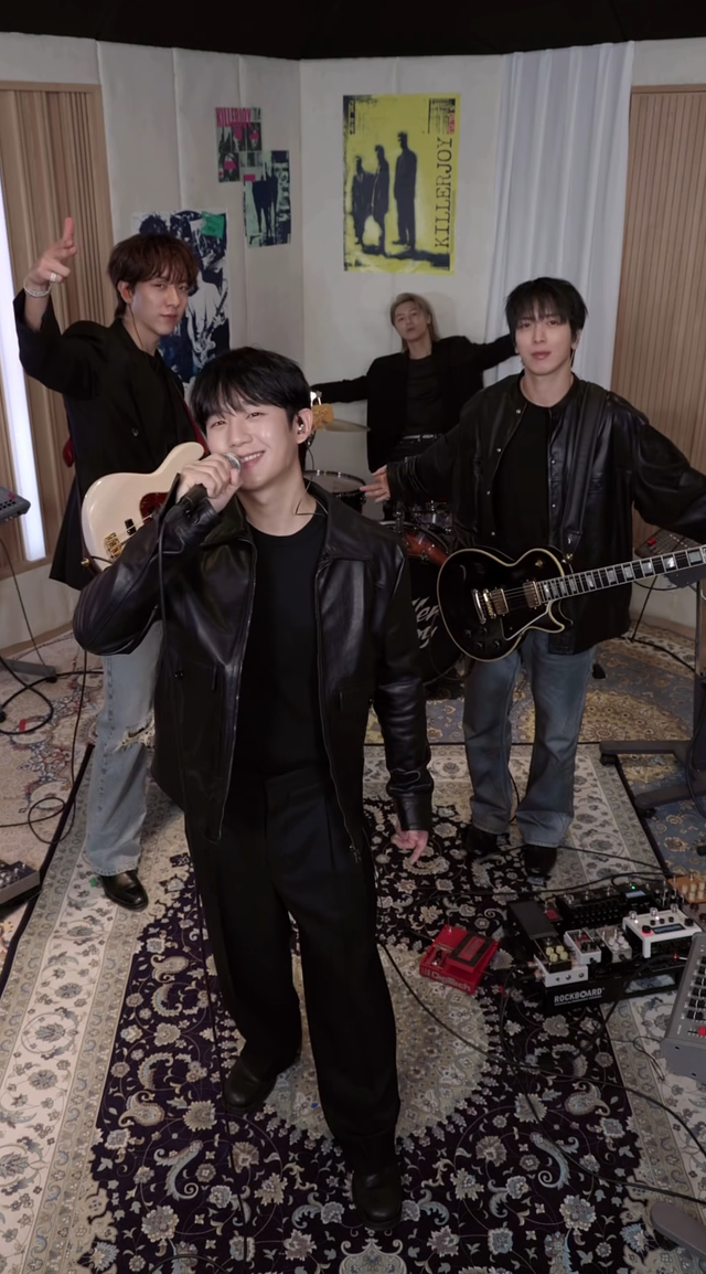 ‘귀한 그림’도 나왔다. 씨엔블루의 ‘킬러 조이’ 보컬 챌린지에 참전한 배우 정해인 사진제공|FNC엔터테인먼트