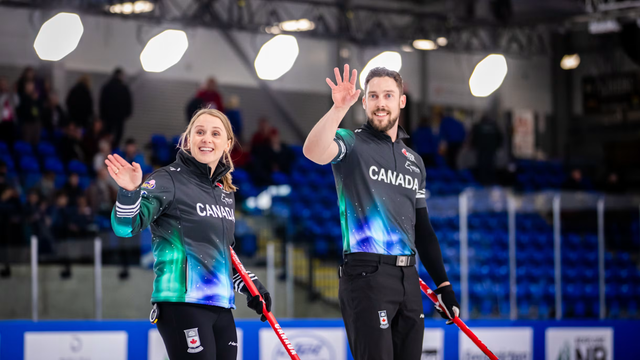 캐나다컬링대표팀 갤런트(오른쪽)과 피터먼 부부는 부부의 연을 맺게 해 준 동계올림픽 컬링 믹스더블서 금메달 합작에 도전한다. 사진출처│IOC 홈페이지