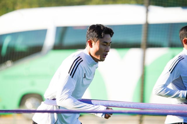 1월 전북 유니폼을 입은 박지수가 스페인 마르베야에서 진행 중인 전북 선수단의 동계훈련을 소화하고 있다. 사진제공｜전북 현대