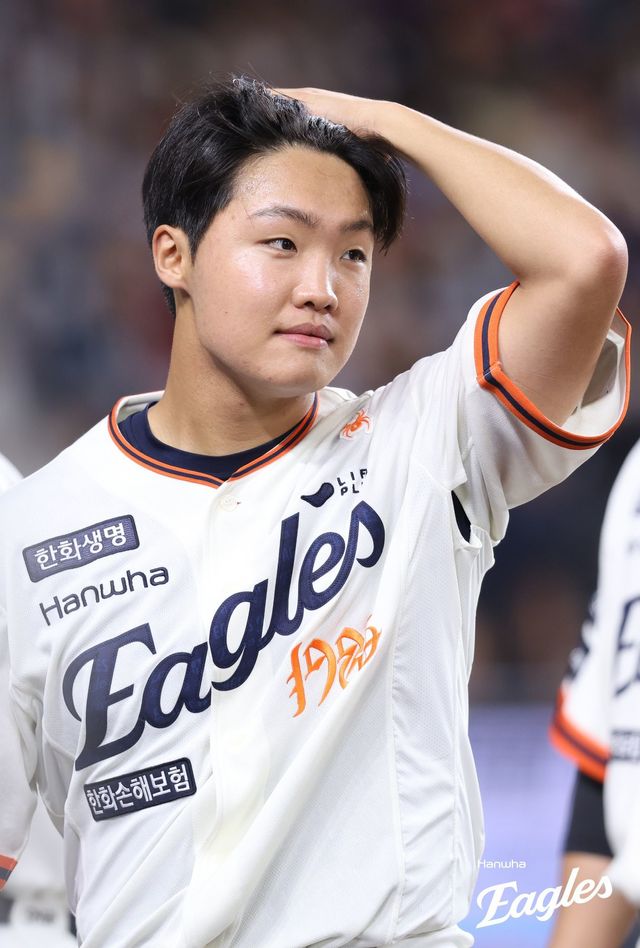 한화 정우주는 호주 멜버른서 열리고 있는 팀 스프링캠프서 치열한 보직 경쟁을 벌이고 있다. 지난해 프로 무대에 데뷔한 그는 선발과 불펜으로 모두 나서 인상적인 모습을 보였다. 사진제공｜한화 이글스