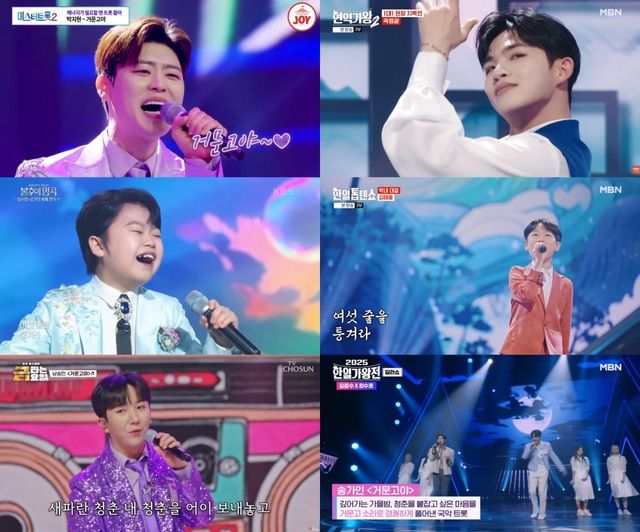 사진 출처 : TV CHOSUN ‘금타는 금요일’, ‘미스터트롯2’, MBN ‘현역가왕2’, ‘한일톱텐쇼’, ‘2025 한일가왕전’, KBS 2TV ‘불후의 명곡’