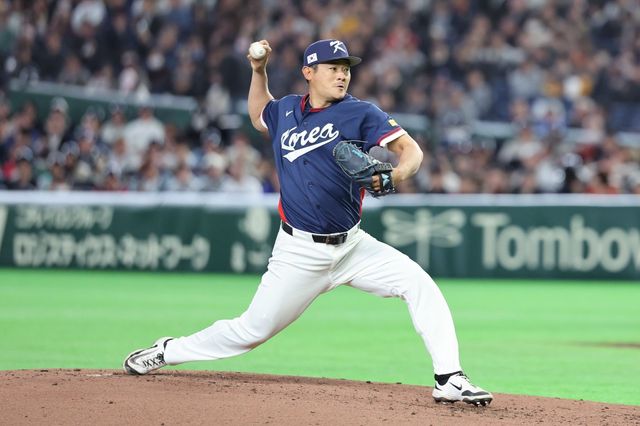 야구 대표팀 노경은. 뉴시스