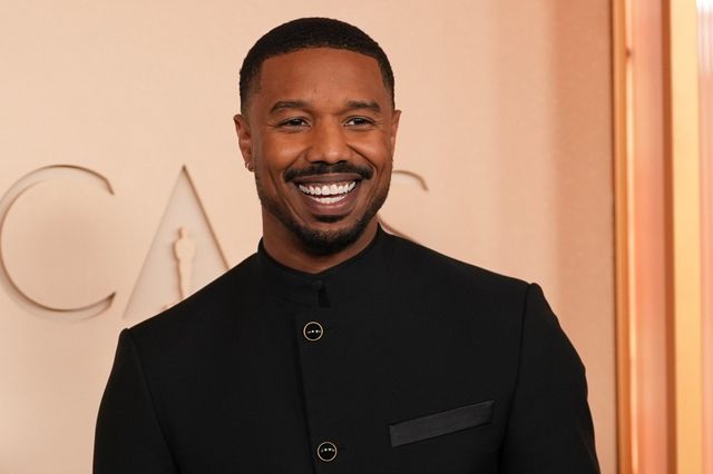 Michael B. Jordan arrives at the Oscars on Sunday, March 15, 2026, at the Dolby Theatre in Los Angeles. (AP Photo/Gregory Bull)