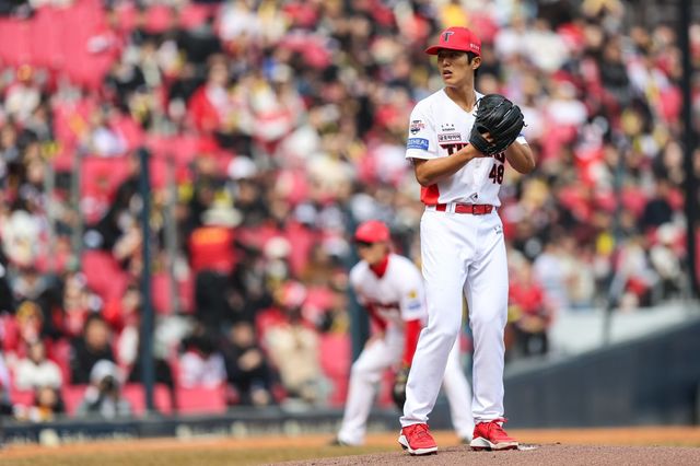 KIA 이의리는 2026시즌 공격적인 투구 스타일을 앞세워 반등을 예고헀다. 사진제공｜KIA 타이거즈