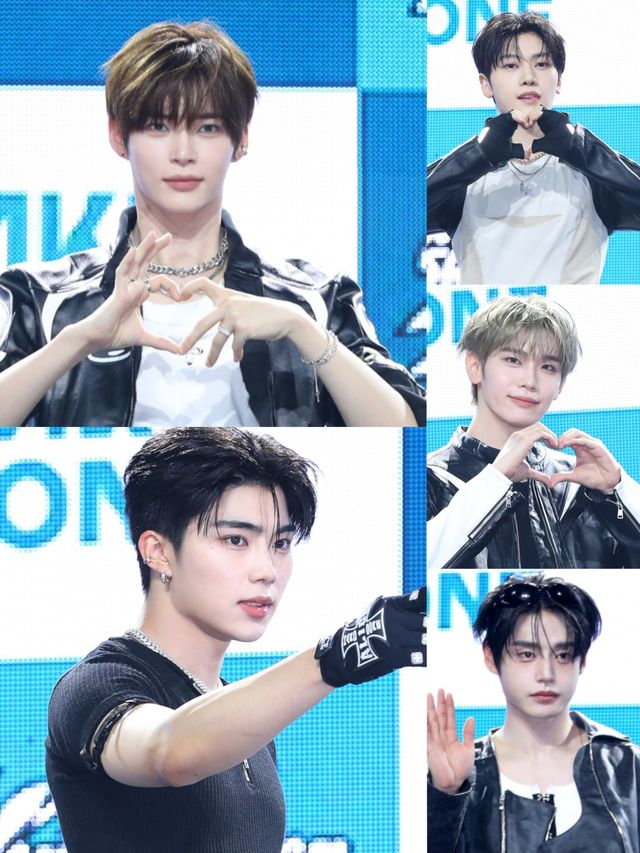 제로베이스원 성한빈, 석매튜, 김태래, 김지웅, 박건욱(시계방향으로). 뉴시스