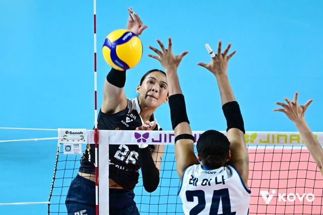 V리그 남녀부 정규리그 1위 대한항공과 도로공사는 임재영과 타나차(뒤)의 회복에 챔프전 성패가 걸렸다. 사진제공│KOVO