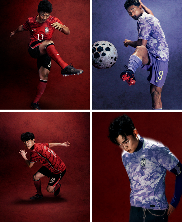 대표팀&nbsp;공식 유니폼&nbsp;스폰서 나이키는 19일 새 디자인을 공개했다. 사진제공｜나이키