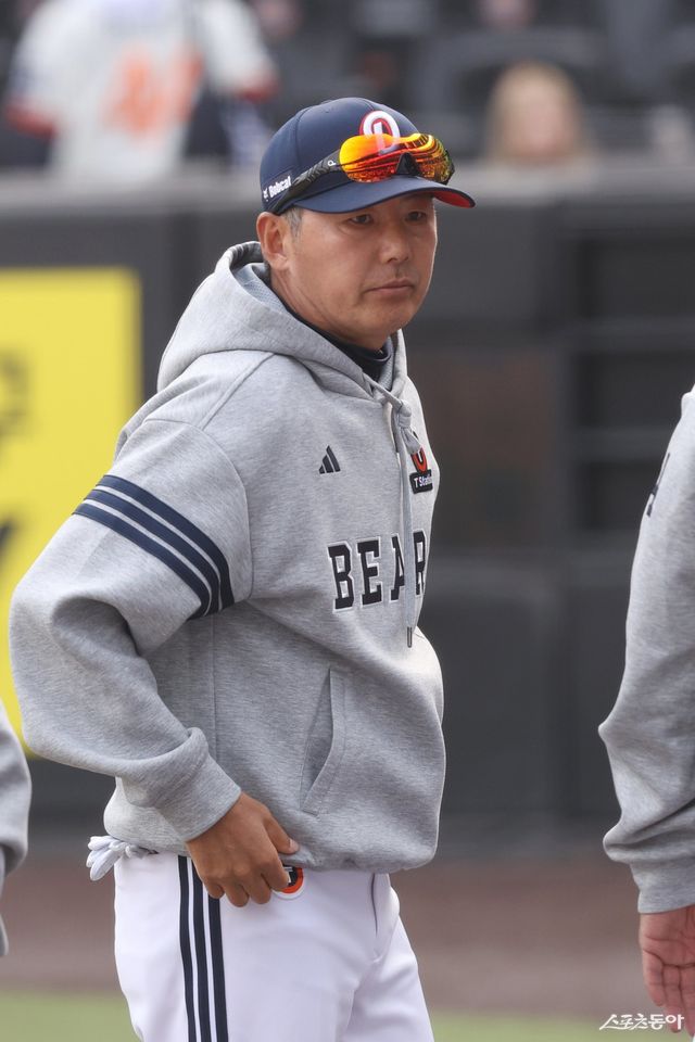 두산 김원형 감독은 23일 수원 KT와 시범경기에 앞서 주전 2루수, 좌익수 경쟁과 관련해 언급했다. 정규시즌 개막까지도 상황을 예의주시할 듯하다. 사진제공｜두산 베어스