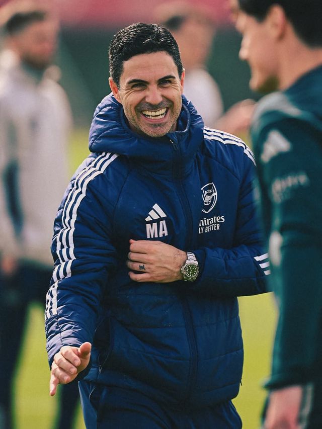 미켈 아르테타 아스널 감독. 사진출처｜아스널 페이스북