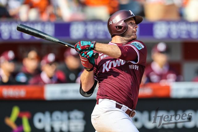 키움 트렌턴 브룩스는 3월 31일 인천 SSG전서 리드오프로 나선다. 키움은 그의 콘택트와 출루 능력에 많은 기대를 하고 있다. 사진제공｜키움 히어로즈