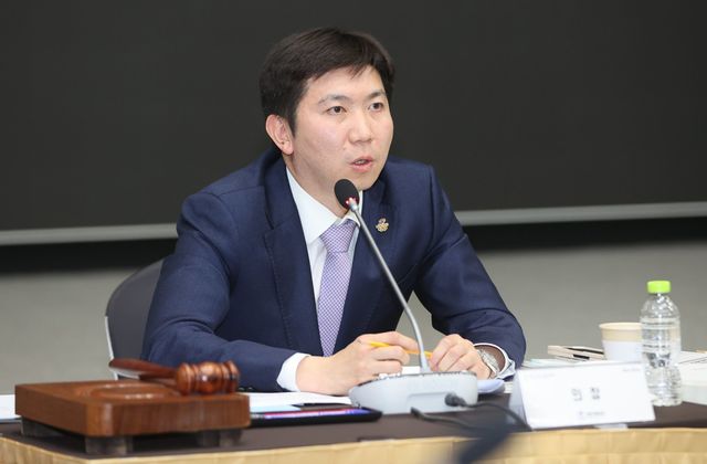 유승민 대한체육회장이 지난달 27일 서울 송파구 올림픽파크텔에서 열린 2026년도 정기대의원총회에서 발언하고 있다. 사진제공｜대한체육회