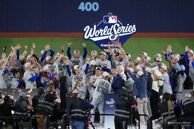 LA 다저스의 2025 월드시리즈 우승 당시 모습. 사진=게티이미지코리아