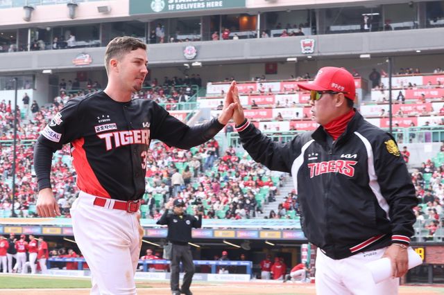 KIA 제리드 데일이 시범경기 부진을 딛고, KBO리그에 서서히 적응하고 있다. 사진제공｜KIA 타이거즈