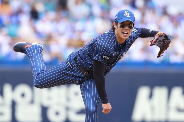 삼성 원태인이 12일 대구 삼성라이온즈파크서 열린 NC전에 선발등판해 힘차게 투구하고 있다. 사진제공｜삼성 라이온즈
