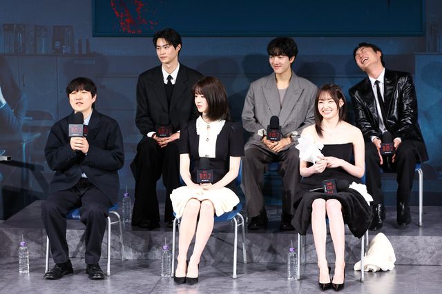 [서울=뉴시스] 황준선 기자 = 박윤서 감독이 21일 서울 용산구 CGV 용산아이파크몰에서 열린 넷플릭스 시리즈 ‘기리고’ 기자간담회에서 발언하고 있다. 2026.04.21. hwang@newsis.com