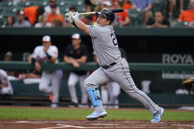 MLB 통산 525경기에 출전한 최지만이 퓨처스리그&nbsp;울산 웨일즈 소속으로 국내 무대를 누빈다. 탬파베이 시절 최지만.&nbsp;AP뉴시스