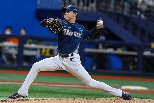 NC 구창모가 23일 고척 키움전에 선발등판해&nbsp;역투하고 있다. 사진제공｜NC 다이노스