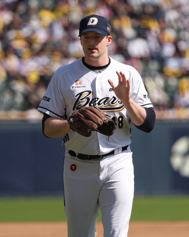 두산 웨스 벤자민. 사진제공｜두산 베어스