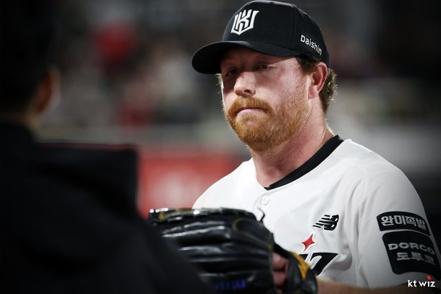 다저스의 WS 우승 기운을 안고 온 KT 맷 사우어는 한국에서도 좋은 흐름을 이어가려고 한다. 사진제공｜KT 위즈