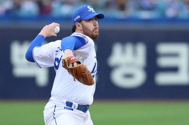 삼성 잭 오러클린이 27일 구단과 5주 연장 계약을 맺으며 동행을 약속받았다. 사진제공｜삼성 라이온즈