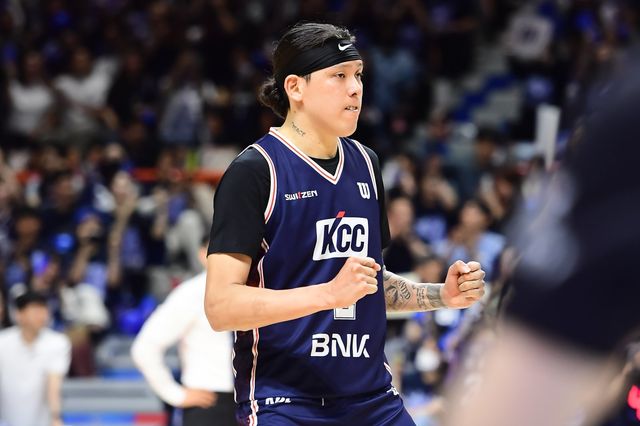 2023~2024시즌 정규리그 5위로 챔피언 결정전을 제패했던 KCC 최준용은 이번 시즌 6위 팀의 우승이라는 새 역사에 도전한다. 사진제공｜KBL