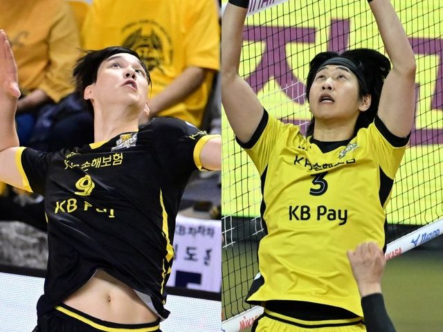 KB손해보험 임성진(왼쪽)과 이현승은 27일 국군체육부대에 입대한다. KB손해보험은 다음 시즌 이들의 공백을 메워야 한다. 사진제공｜KOVO