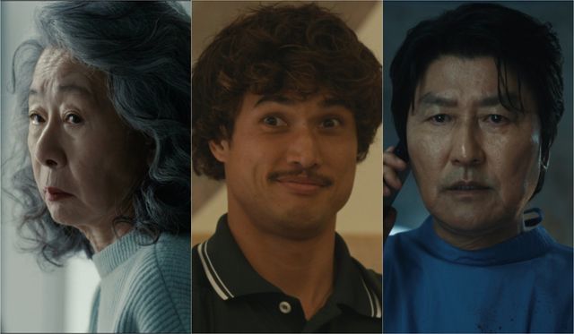 윤여정·찰스 멜튼·송강호, 사진제공｜넷플릭스