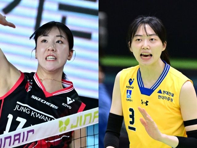 이번 V리그 여자부 FA 시장서 정관장 센터 정호영(왼쪽)과 현대건설 세터 김다인의 거취에 관심이 모인다. 사진제공｜KOVO