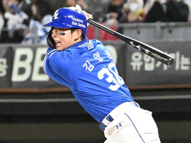2년 연속 20홈런 이상을 쳐낸 삼성 김영웅이 올 시즌 2차례 부상으로 어려움을 겪고 있다. 사진제공｜삼성 라이온즈