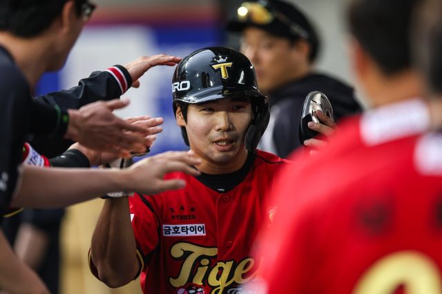 KIA 한승연은 근육질 체형을 앞세워 파워풀한 플레이를 약속했다. 사진제공｜KIA 타이거즈