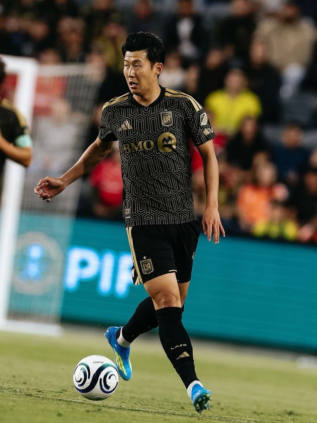 LAFC 손흥민이 MLS 홈경기에서 드리블하고 있는 모습. 사진출처｜LAFC 페이스북