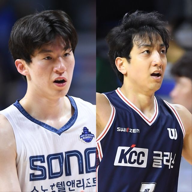 소노와 KCC는 13일 고양에서 챔피언 결정전 5차전을 치른다. 소노 이정현(왼쪽)과 KCC 허훈의 체력은 이미 바닥났다. 정신력이 승부를 가를 수 있다. 사진제공｜KBL