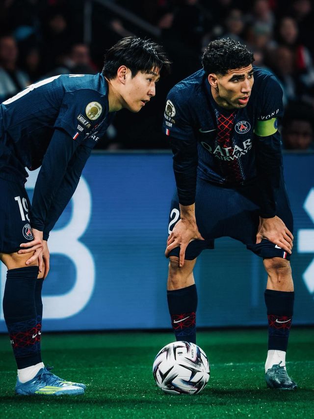 이강인이 주말 브레스트전에서 왼쪽 발목을 다쳤다. 사진출처｜PSG 페이스북