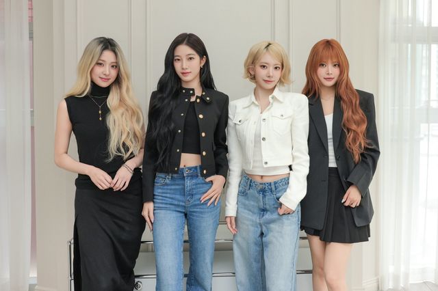 그룹 르세라핌이 정규 2집 ‘퓨어플로우 파트.1’ 발매 기념 인터뷰를 통해 새 앨범에 대한 강한 자신감을 드러냈다. 멤버 김채원은 최근 ‘목 통증’으로 일시적인 휴식기를 가지기로 결정한바, 이날 인터뷰에는 참여하지 못했다. 사진제공｜쏘스뮤직