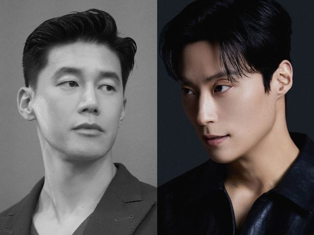 김무열(왼쪽), 허남준. 사진제공 | 프레인 글로벌, 에이치솔리드