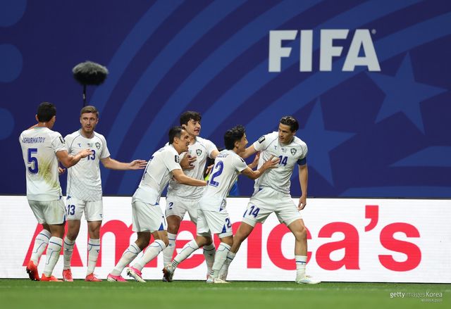 우즈베키스탄 축구대표팀. 사진=게티이미지코리아